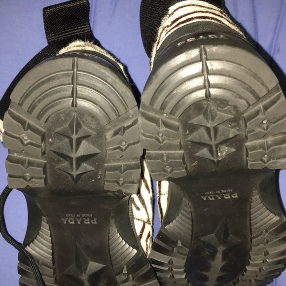 2Xโญ๏ธHost Pickโญ๏ธ Authentic PRADA Pony Hair Boots - Picture 9 of 13